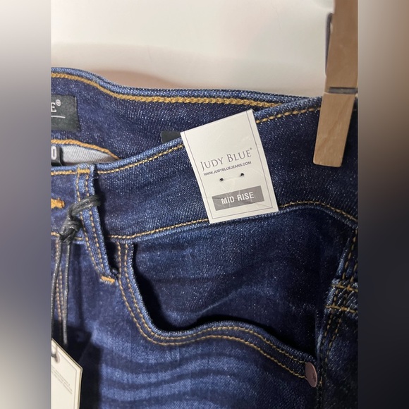 Judy Blue Women's Blue Mid Rise Boot Cut Jeans - Picture 5 of 12